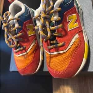 New Balance Red and Orange Kids Sneakers